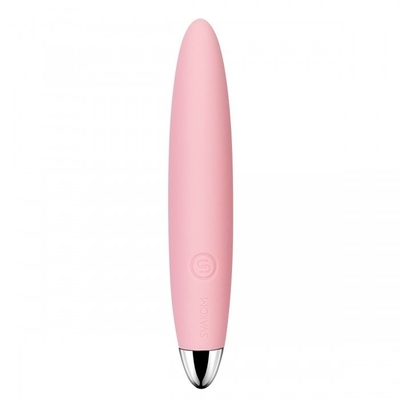 Розовый компактный вибростимулятор клитора Daisy - 12,5 см. - фото, цены