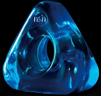 Синее треугольное эрекционное кольцо Renegade Junk Pusher - фото, цены