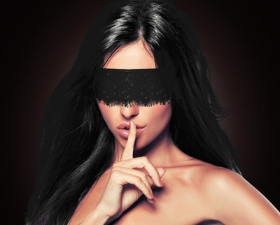 Черная кружевная маска Mystere Lace Mask - фото, цены