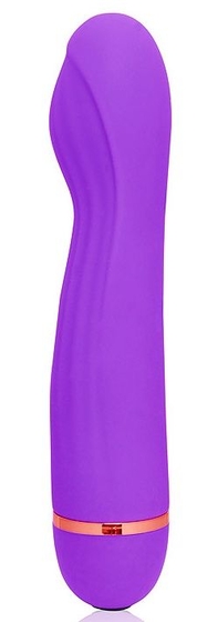 Фиолетовый вибромассажер с 20 режимами вибрации - 13,5 см. - фото, цены