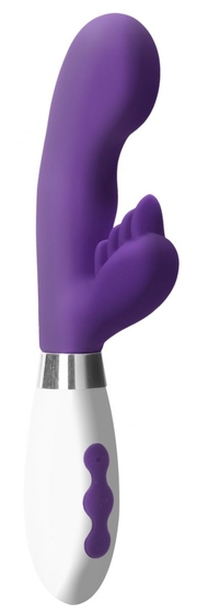 Фиолетовый вибратор-кролик Ares - 21,5 см. - фото, цены