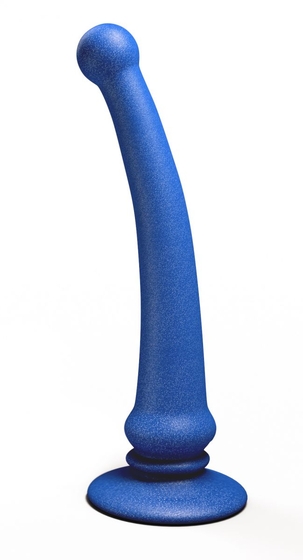 Синий анальный стимулятор Rapier Plug - 15 см. - фото, цены