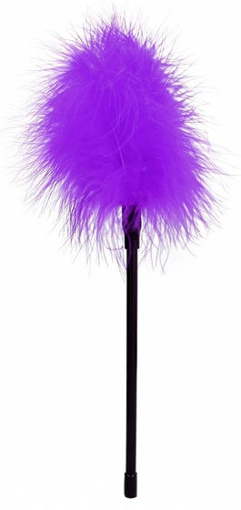 Фиолетовая пуховка Feather - 27 см. - фото, цены