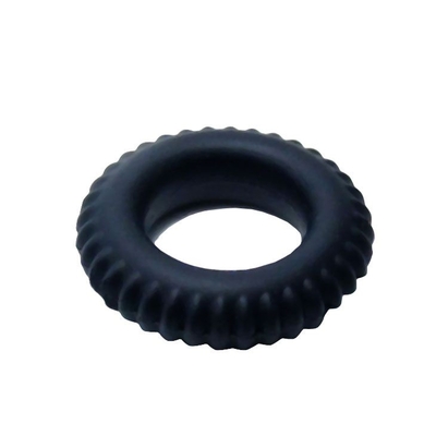 Черное силиконовое эрекционное кольцо-шина Sex Expert - фото, цены