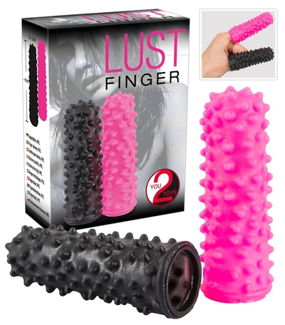 Набор из 2 насадок на пальцы Lust Finger - фото, цены