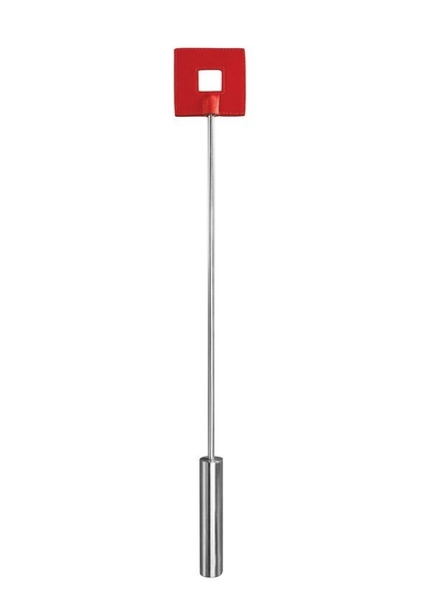 Красная шлёпалка Leather Square Tiped Crop с наконечником-квадратом - 56 см. - фото, цены