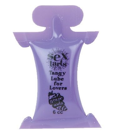 Лубрикант на водной основе Sex Tarts Lube Grape Soda с ароматом винограда - 6 мл. - фото, цены