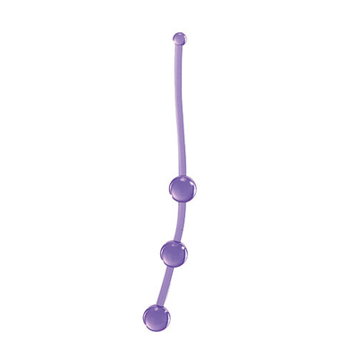 Фиолетовая анальная цепочка Jammy Jelly Anal 3 Beads Violet - 15 см. - фото, цены