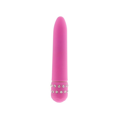 Розовый мультискоростной вибратор Diamond Pink Superbe Vibe - 15 см. - фото, цены