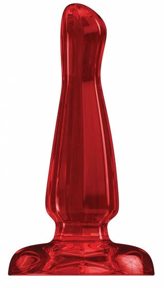 Красный анальный стимулятор Bottom Line 6 Model 3 Acrylic Red - 15,5 см. - фото, цены