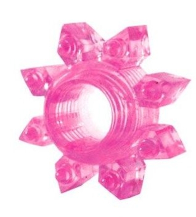 Розовое эрекционное кольцо Cockring star - фото, цены