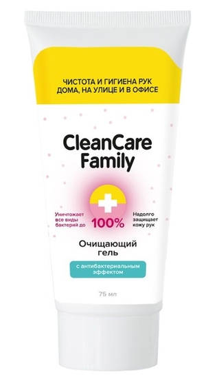 Очищающий гель с антибактериальным эффектом CleanCare Family - 75 мл. - фото, цены