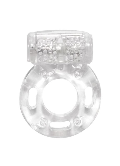 Прозрачное эрекционное кольцо с вибрацией Rings Axle-pin - фото, цены