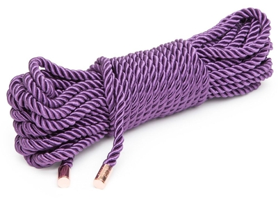 Фиолетовая веревка для связывания Want to Play? 10m Silky Rope - 10 м. - фото, цены