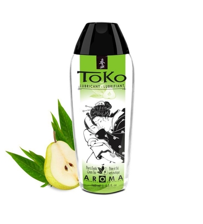 Интимный гель Toko Pear Exotic Green Tea с ароматом груши и зеленого чая - 165 мл. - фото, цены