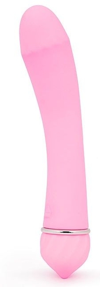 Розовый изогнутый вибратор с 11 режимами вибрации - 15 см. - фото, цены