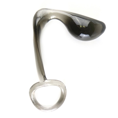 Дымчатое эрекционное кольцо с анальной пробкой - фото, цены