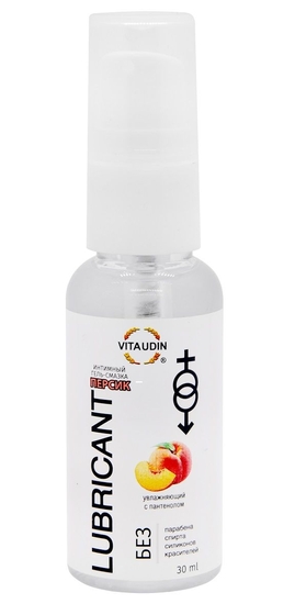 Интимный гель-смазка на водной основе Vita Udin с ароматом персика - 30 мл. - фото, цены