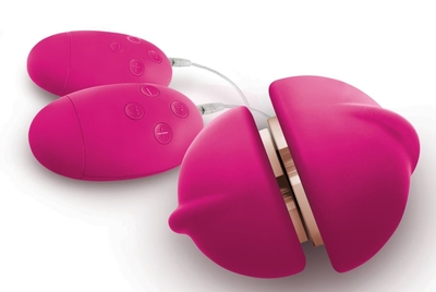 Ярко-розовый клиторальный стимулятор Union Girl/Girl Vibe - фото, цены