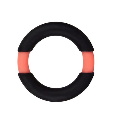 Черно-оранжевое эрекционное кольцо на пенис Neon Stimu - фото, цены