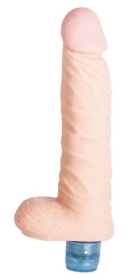 Телесный вибромассажёр Vibro Realistic Cock Dildo - 18 см. - фото, цены