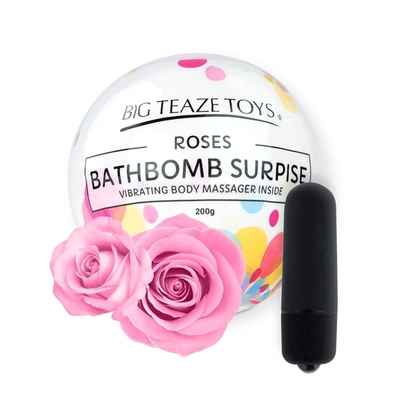 Бомбочка для ванны Bath Bomb Surprise Rose + вибропуля - фото, цены