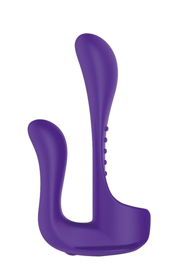 Фиолетовый вибромассажер-насадка N 34 Rechargeable Couples Vibe - фото, цены