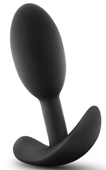 Черная анальная пробка Wearable Vibra Slim Plug Small - 8,9 см. - фото, цены