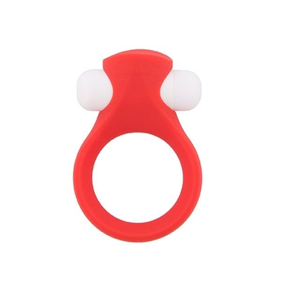 Красное эрекционное кольцо Lit-up Silicone Stimu Ring 2 - фото, цены