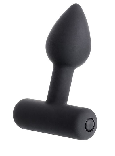 Чёрная анальная мини-вибровтулка Erotist Shaft - 7 см. - фото, цены