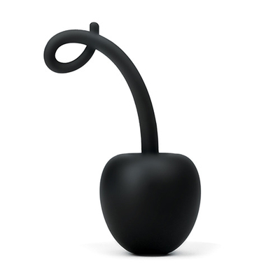 Чёрный анальный стимулятор Silicone My Secret Cherry - 11 см. - фото, цены