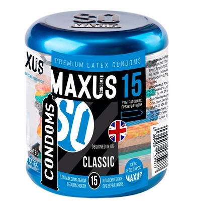 Классические презервативы Maxus Classic - 15 шт. - фото, цены