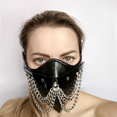 Чёрная маска на нижнюю часть лица Шахерезада - фото, цены