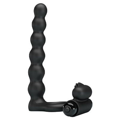 Черная насадка для двойной стимуляции Hercules Penis Sheath Iii - 15,3 см. - фото, цены