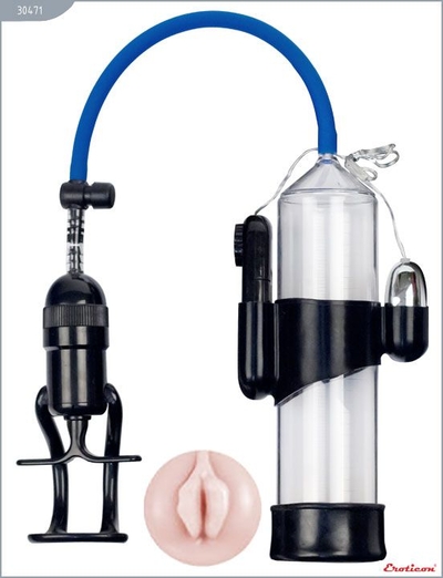Вакуумная помпа Eroticon Pump X7 с мини-вагиной и вибрацией - фото, цены