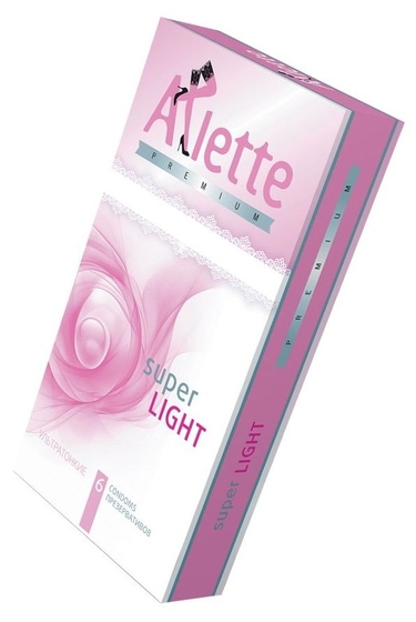 Ультратонкие презервативы Arlette Premium Super Light - 6 шт. - фото, цены