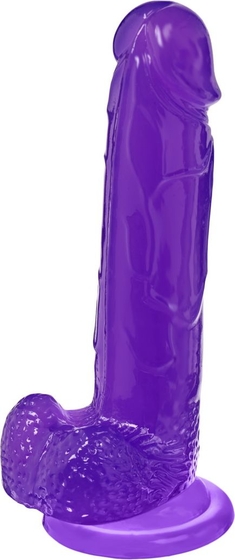Фиолетовый реалистичный фаллоимитатор Mr. Bold L - 18,5 см. - фото, цены
