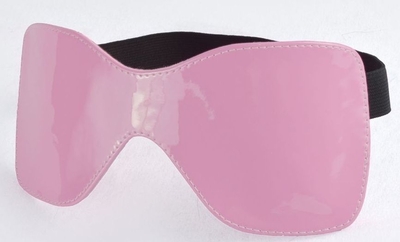Розовая лаковая маска на резиночке - фото, цены