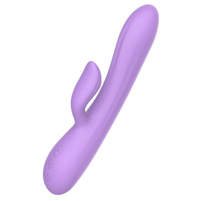 Фиолетовый вибратор-кролик Purple Rain - 23 см. - фото, цены