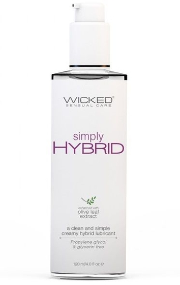 Водно-силиконовый лубрикант Wicked Simply Hybrid - 120 мл. - фото, цены
