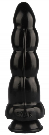 Черная анальная втулка-елочка - 22 см. - фото, цены
