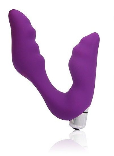Фиолетовый вибромассажер Сosmo - 12,7 см. - фото, цены