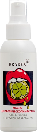 Тонизирующее массажное масло Bradex с цитрусовым ароматом - 100 мл. - фото, цены