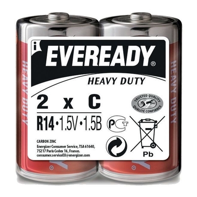 Батарейки Eveready R14 C 1,5v - 2 шт. - фото, цены