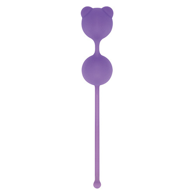 Фиолетовые вагинальные шарики Pussynut Double Silicone - фото, цены
