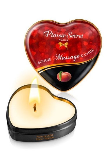 Массажная свеча с ароматом персика Bougie Massage Candle - 35 мл. - фото, цены