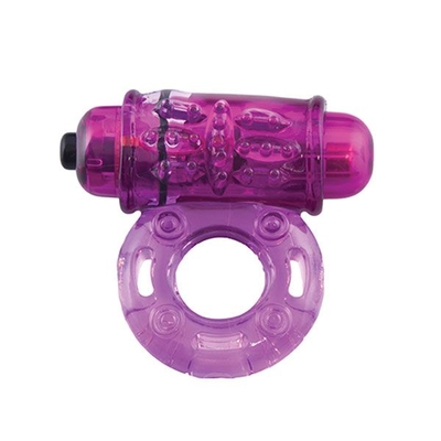 Фиолетовое эрекционное виброкольцо Owow Purple - фото, цены