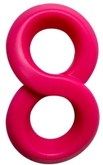 Розовое эрекционное кольцо на пенис Rings Liquid Silicone - фото, цены