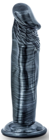 Черный фаллоимитатор без мошонки с присоской Ebony 6 Inch Dildo - 15 см. - фото, цены
