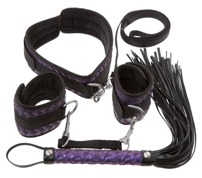Чёрно-фиолетовый набор для бондажа Bondage Set - фото, цены